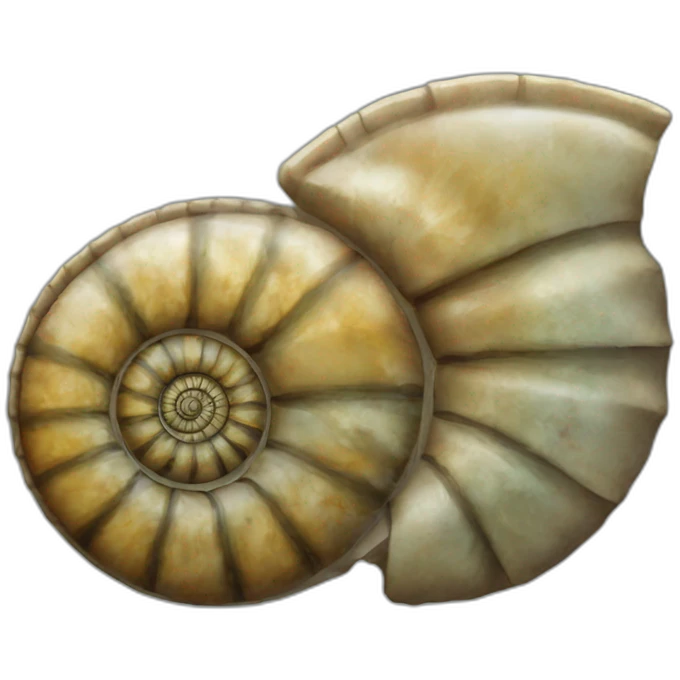 Ammonite avec trilobites emoji