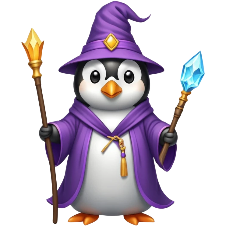 penguin wizard emoji
