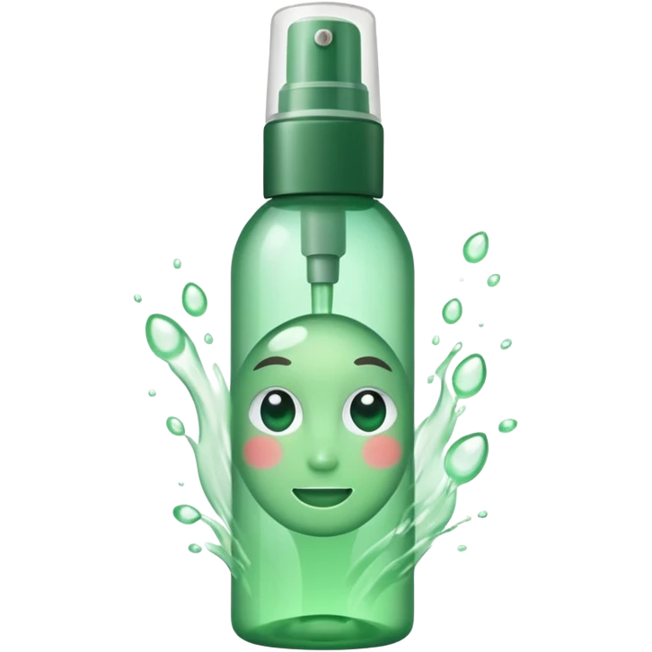 green skincare spray emoji