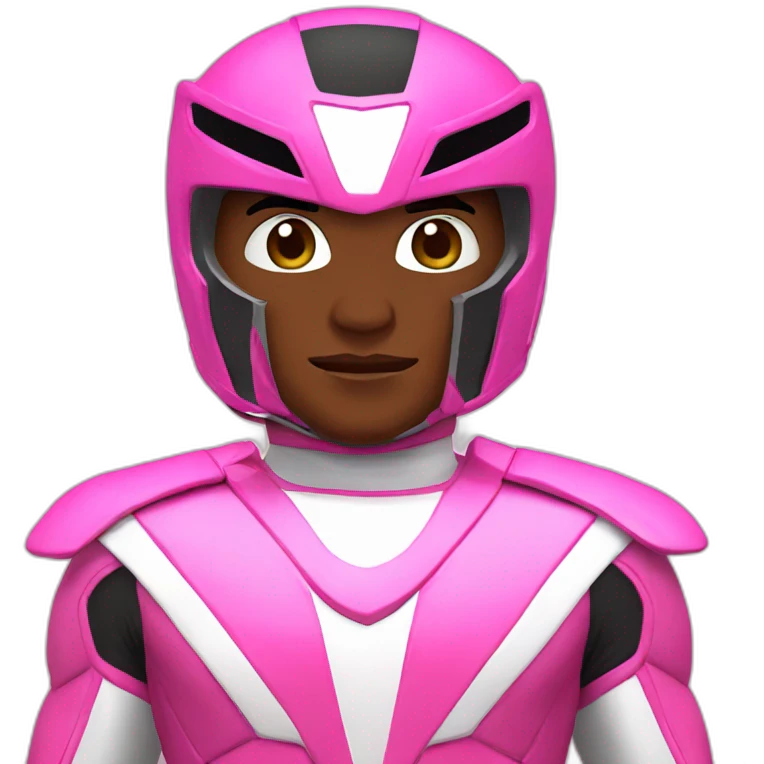 A pink power ranger  emoji