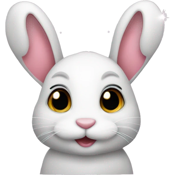 Bunny with sparkles emoji