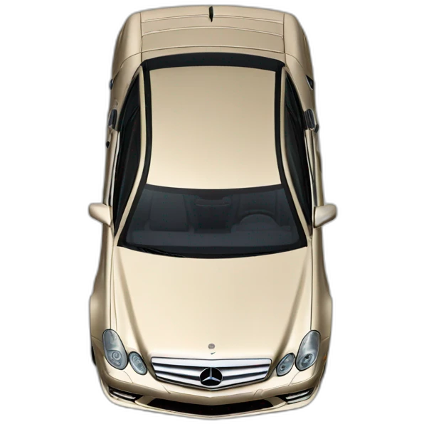 Mercedes w219 color champagne top view emoji