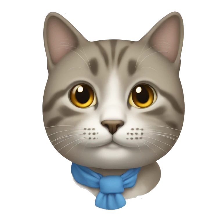Un chat avec une moustache  emoji