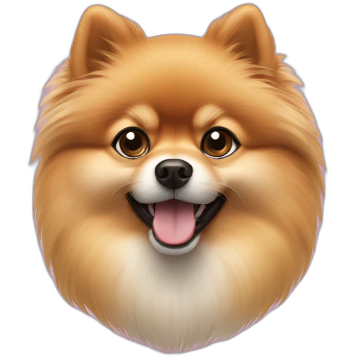 Pomeranian dog emoji