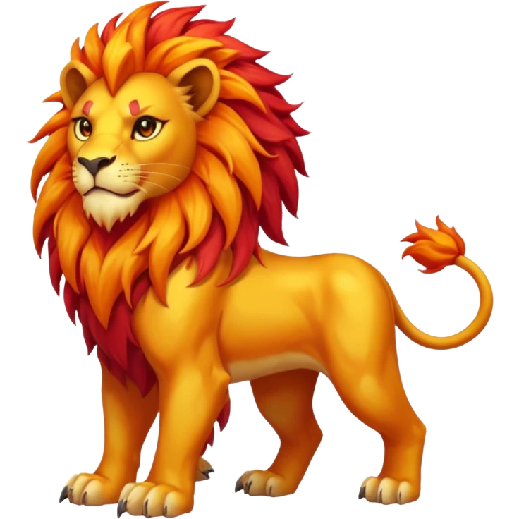 Pyroar-Fakémon-hybrid-creature (full body)  emoji