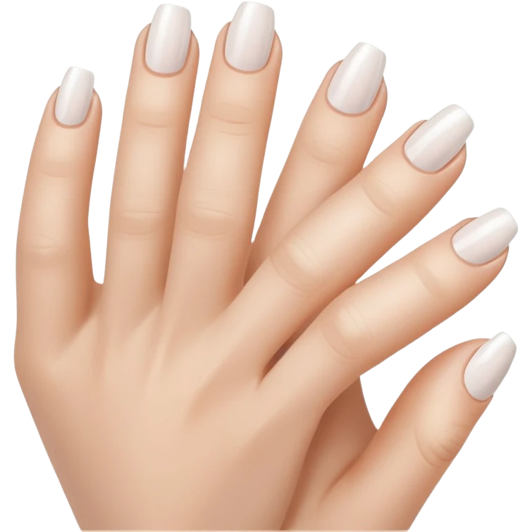 white French tip nails emoji