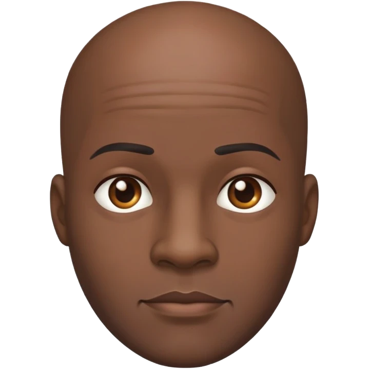 black bald guy emoji