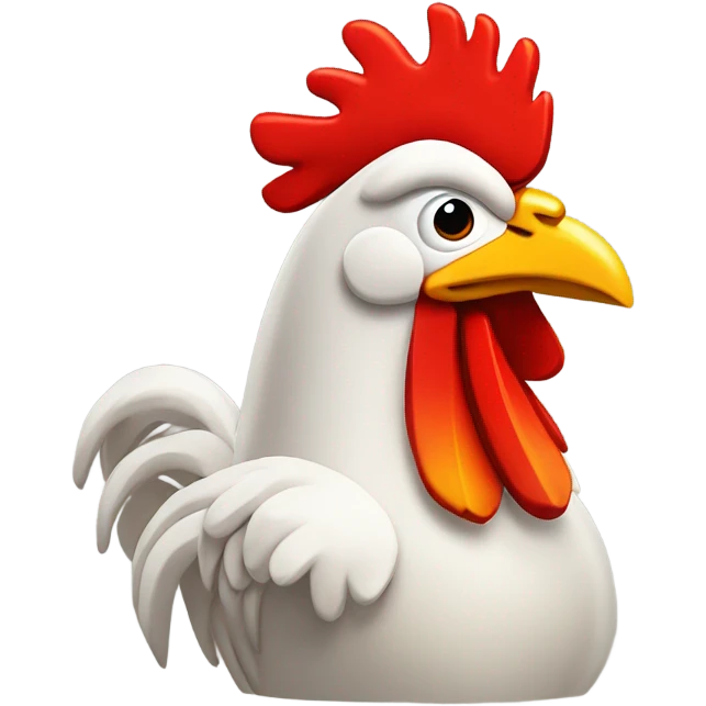 cartoon rooster with thumbs up emoji