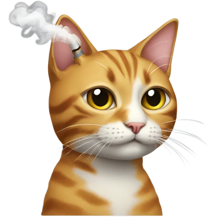 Cat with cigarette  emoji