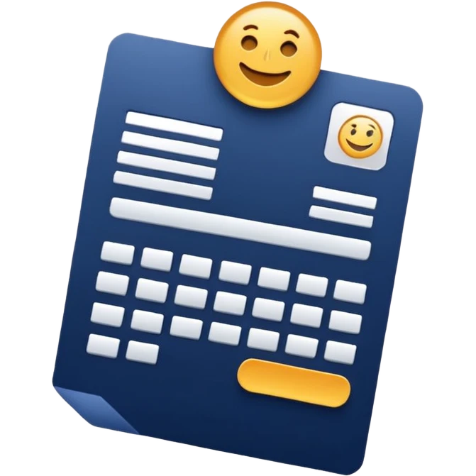 fast invoice generator navy color emoji