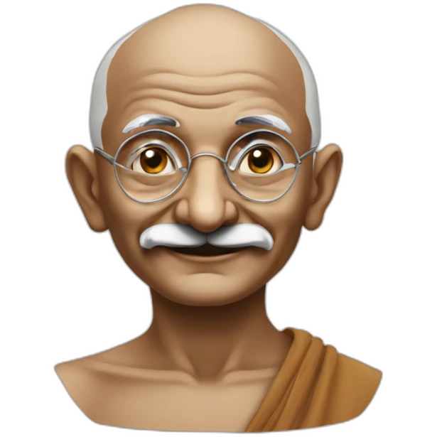 mahatma gandhi face emoji