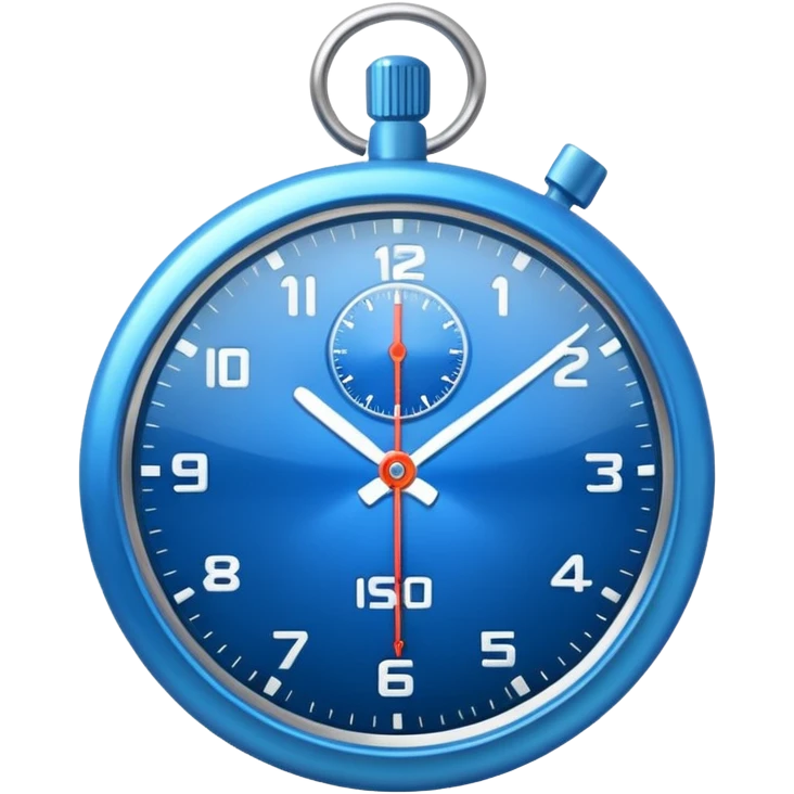 blue stopwatch  emoji