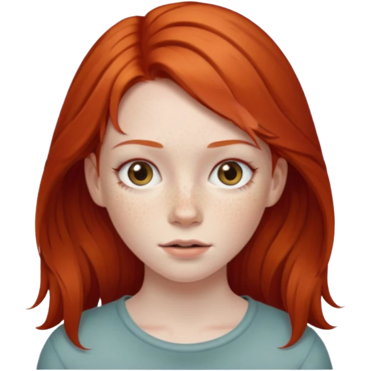 A red haired girl emoji
