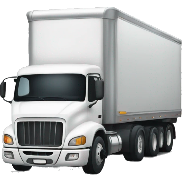 lorry 18 wheeler from side emoji