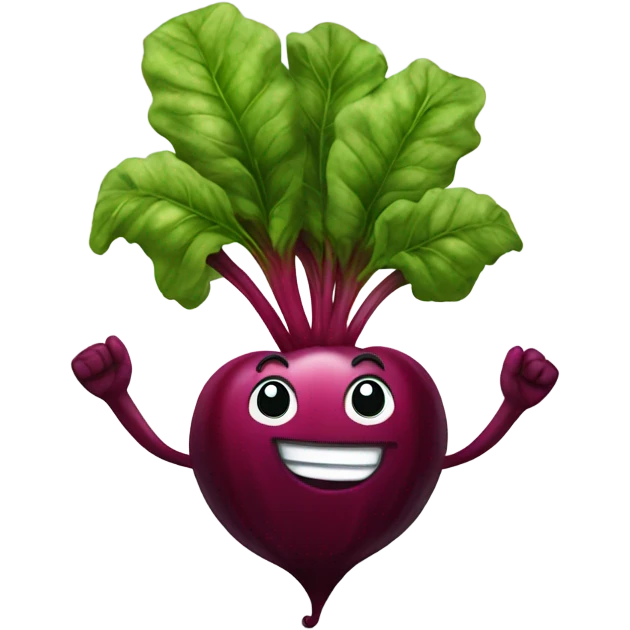 happy beetroot high five emoji