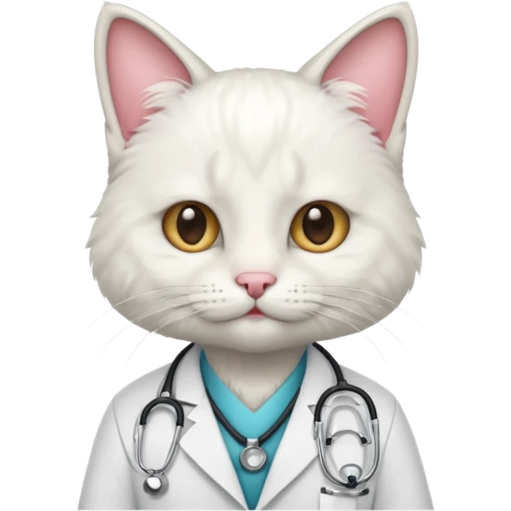 Doctor cat emoji