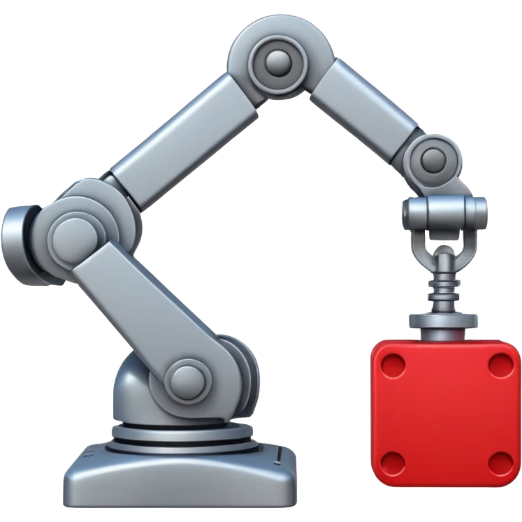 robot arm which is picking block emoji