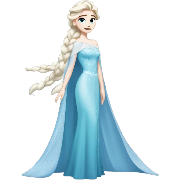 Elsa in frozen  emoji