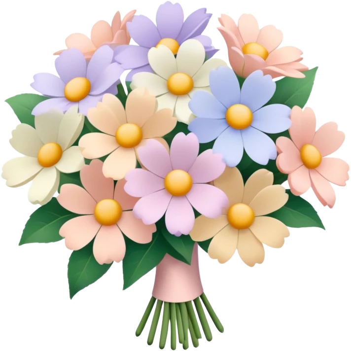 nude bouquet of flowers  emoji