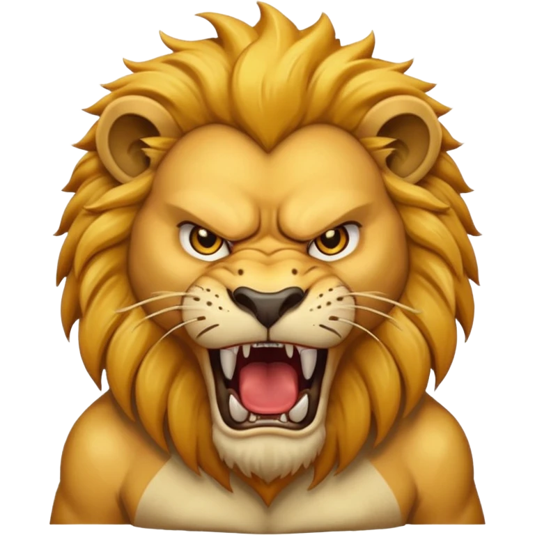 Angry lion emoji