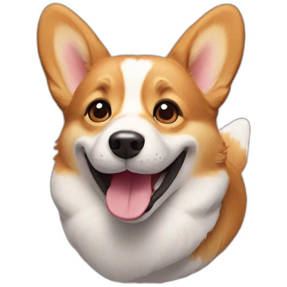 corgi smiling emoji