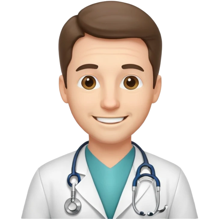 white guy doctor emoji