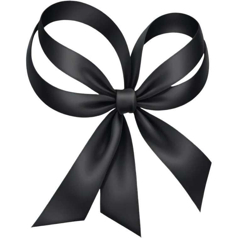 Black mourn ribbon (not like bow) emoji