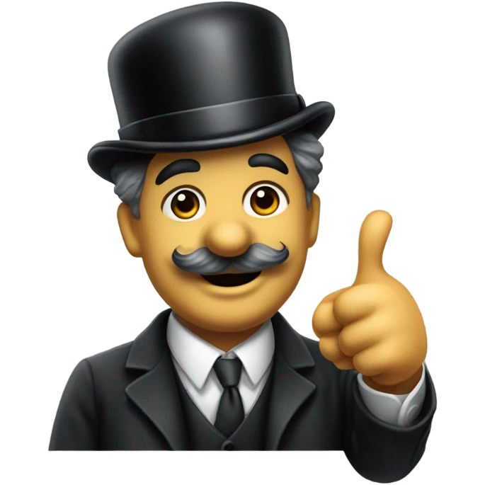 Charlie Chaplin thumbs up emoji
