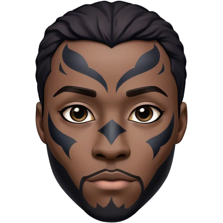 Black panther man emoji
