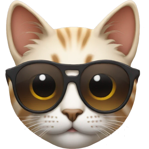 Cat with sunglasses emoji