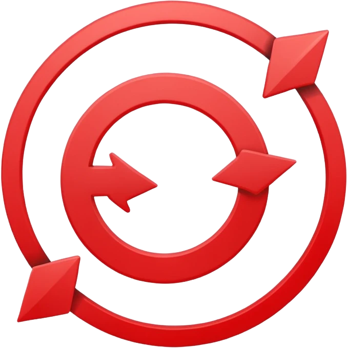 Prompt 15: "Is your backup plan."
Graphic: 🔄 Refresh/loop arrows icon (white with red highlights).
Animation: Arrows rotate smoothly.
Background: Transparent. emoji