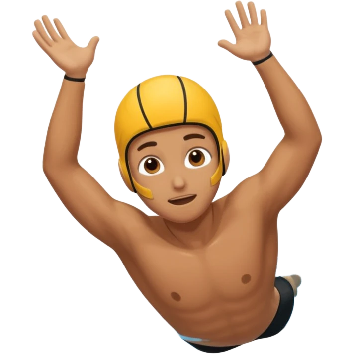 Diving head first  emoji