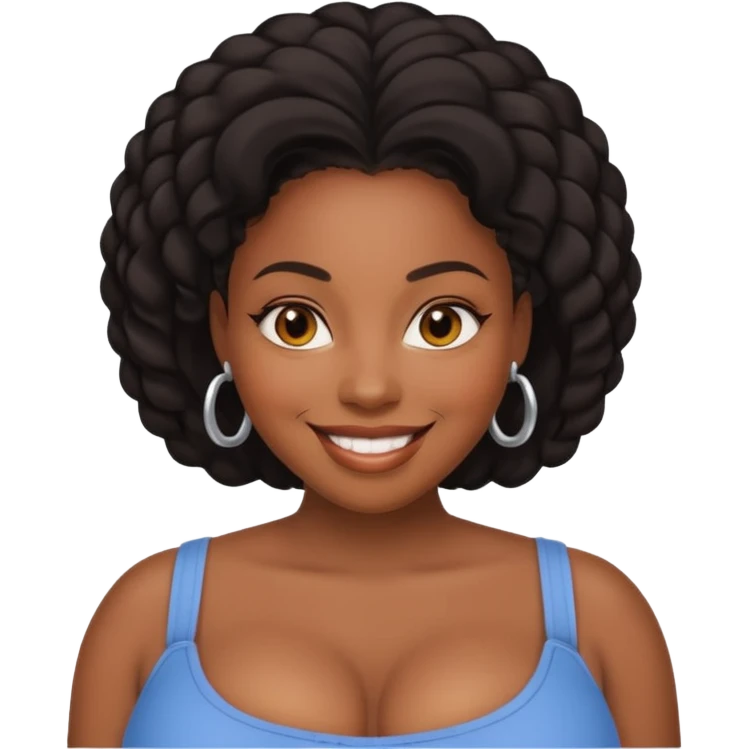 black woman big breast emoji emoji