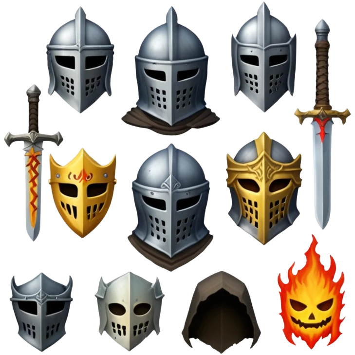 сделай мне анимированные эмодзи из дарксоулс для телеграм emoji