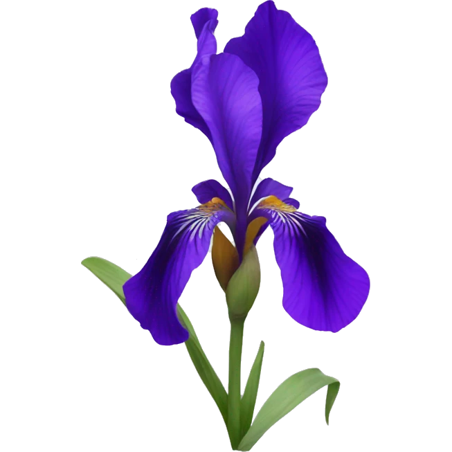 Violet iris flower emoji