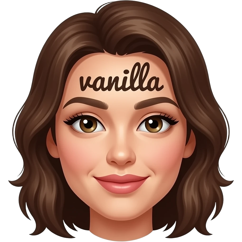 make a naughty and seductive emoji that just says "vanilla" emoji