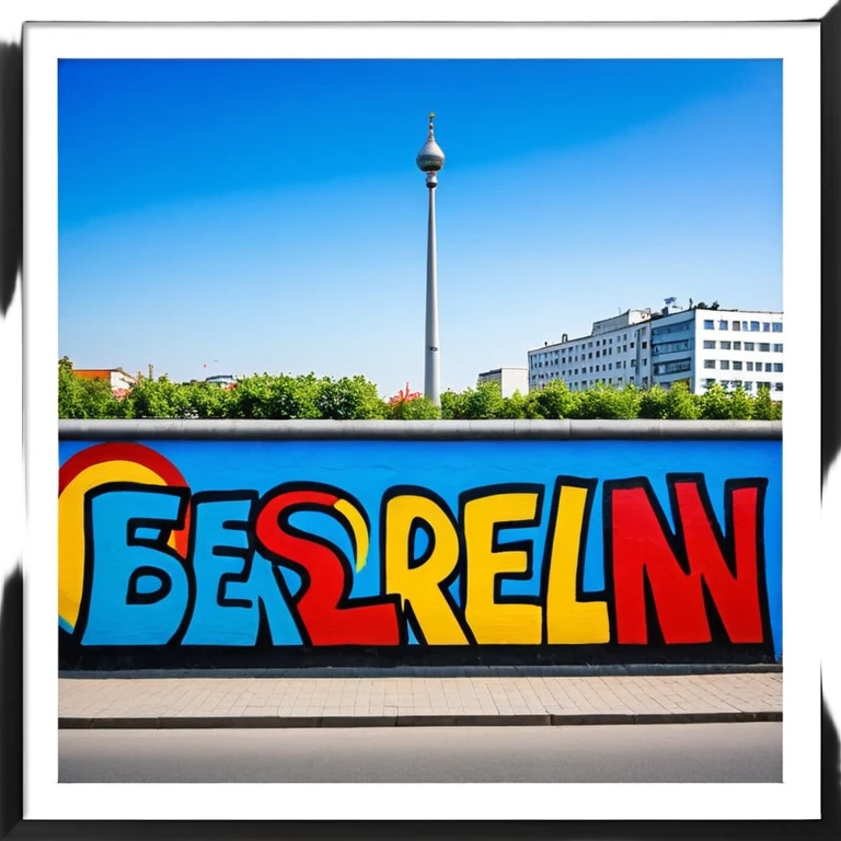 East side gallery of berlin  emoji