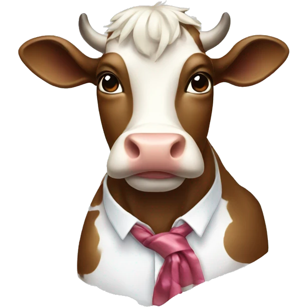 preppy cow emoji