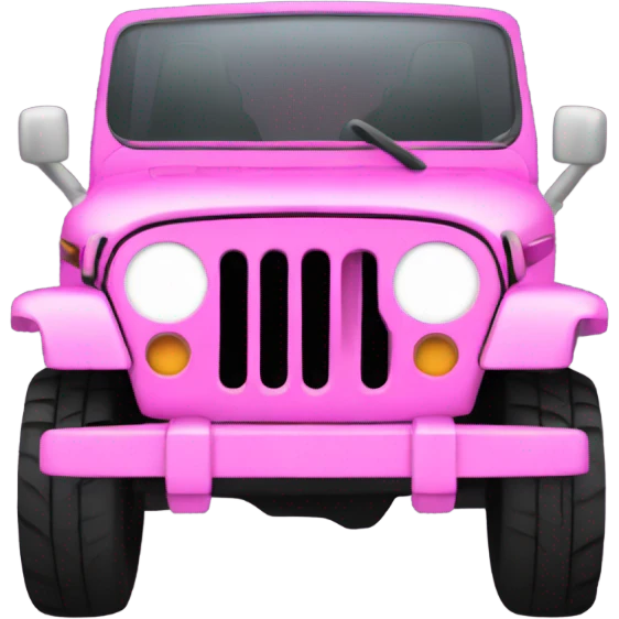 pink jeep emoji