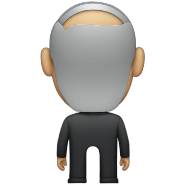 steve jobs, back View emoji