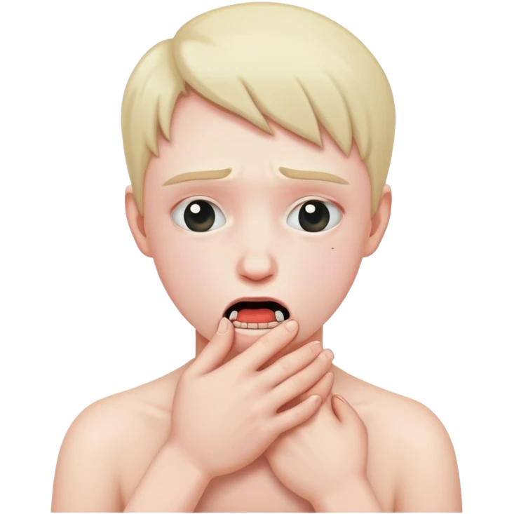 Person choking themselves  emoji