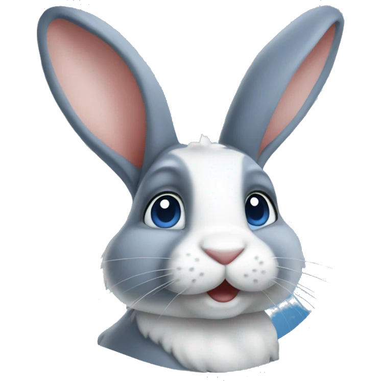 Blue Dutch Rabbit emoji