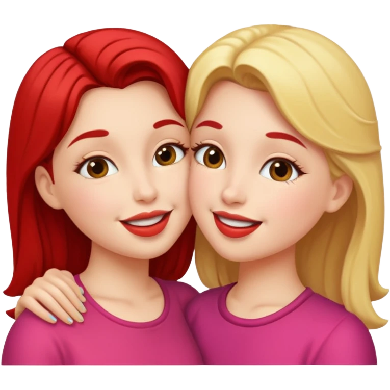 Girls kissing emoji
