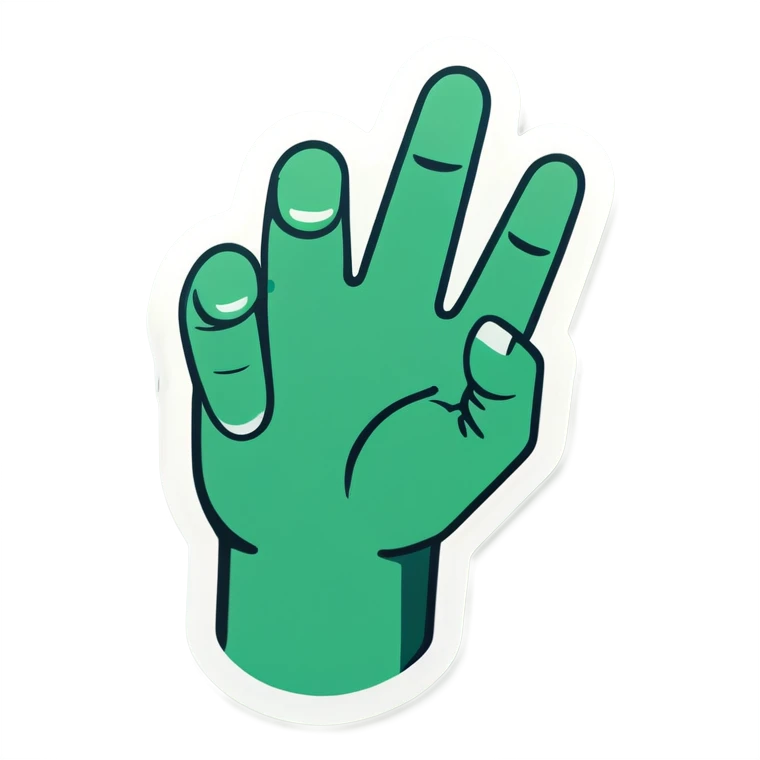 Almost hand emoji