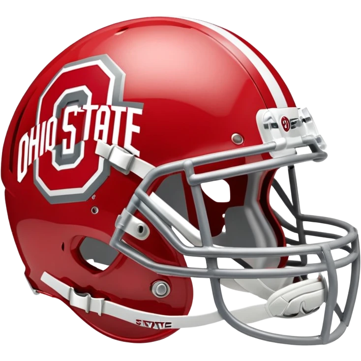 Make an Ohio state football helmet emoji