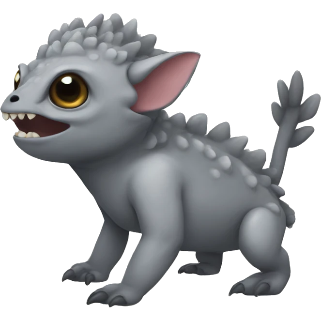Grey oxolotl  emoji