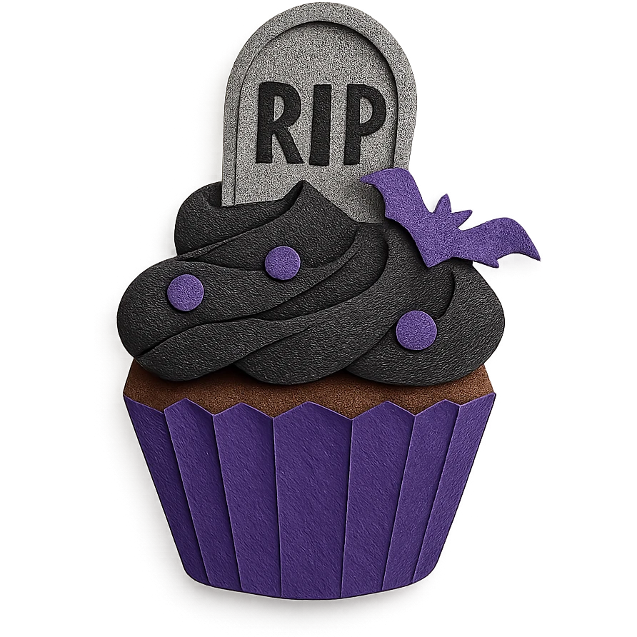 gothic cupcake emoji
