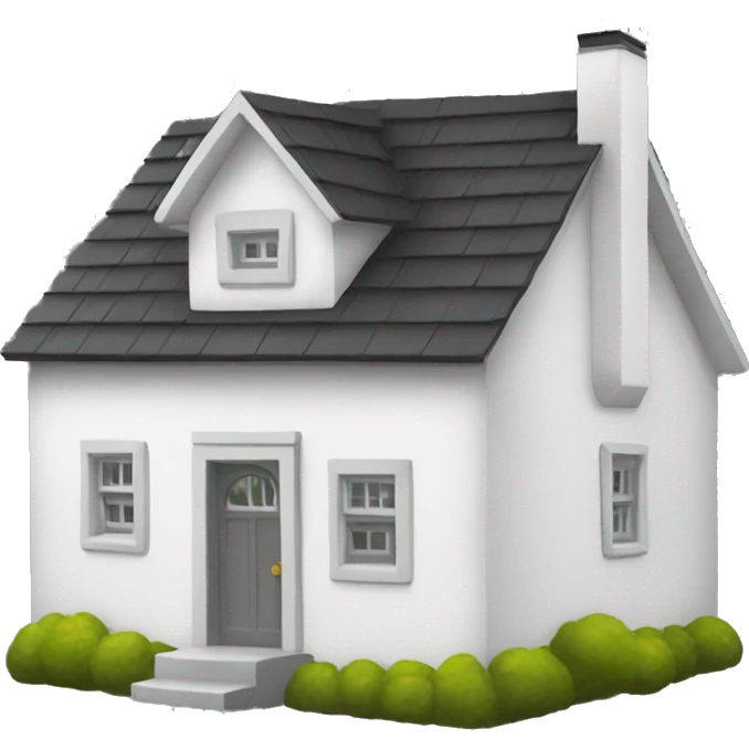 White little house emoji