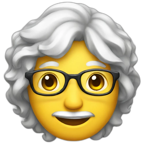 A smart scientist emoji