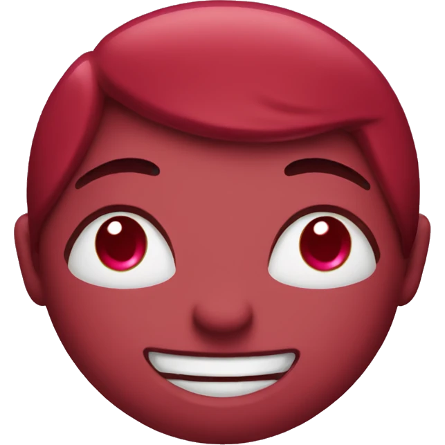 A Heart Emoji that is cranberry colored emoji